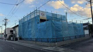 多賀城市山王A様邸の塗装工事開始