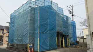 多賀城市N様邸の塗装工事開始