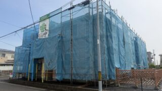 多賀城市S様所有のアパートの塗装工事開始